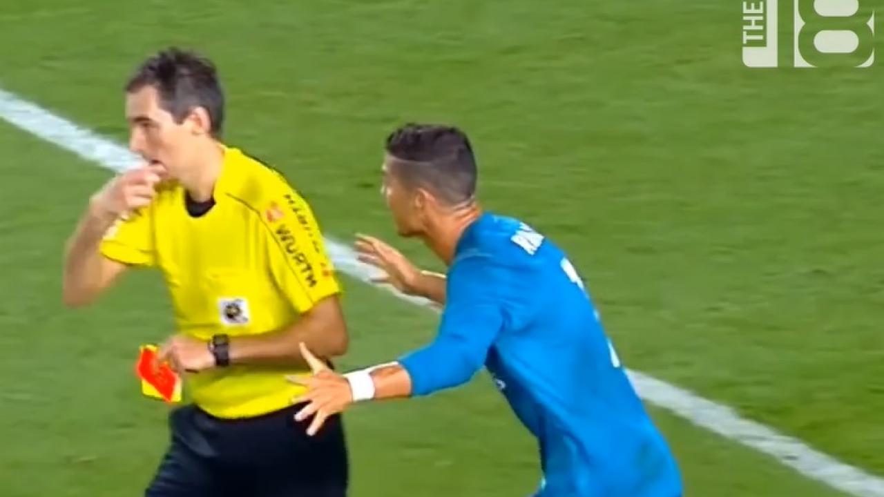 Ronaldo shocked by red card decision