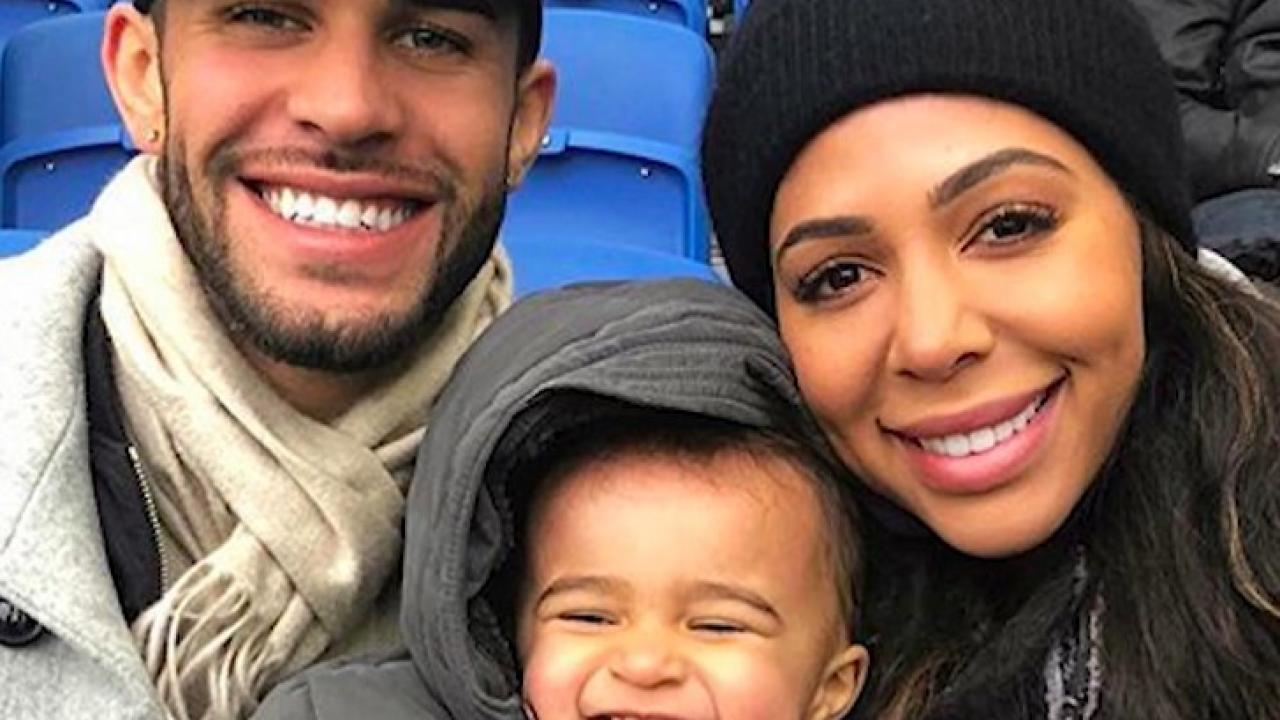 Sydney Leroux and Dom Dwyer with son Cassius