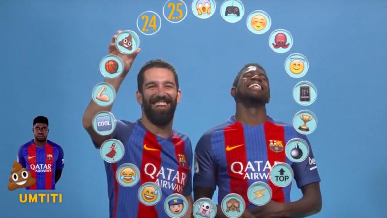 Arda Turan and Samuel Umtiti