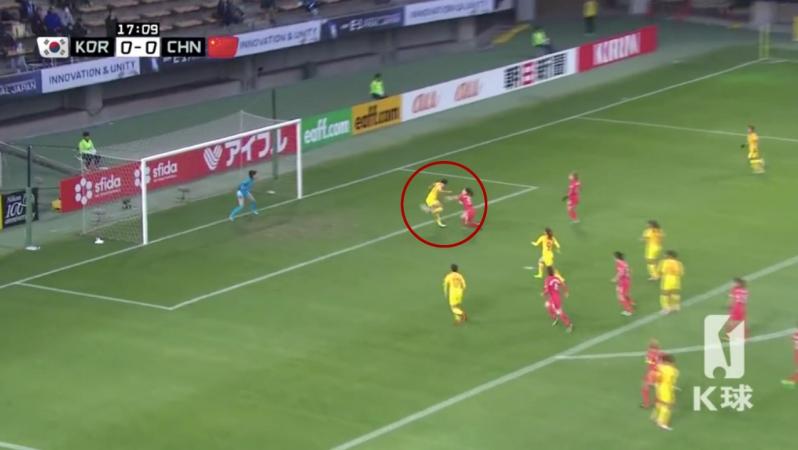 China vs South Korea backheel