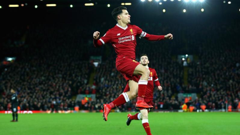 Coutinho outside the box goal vs Swansea