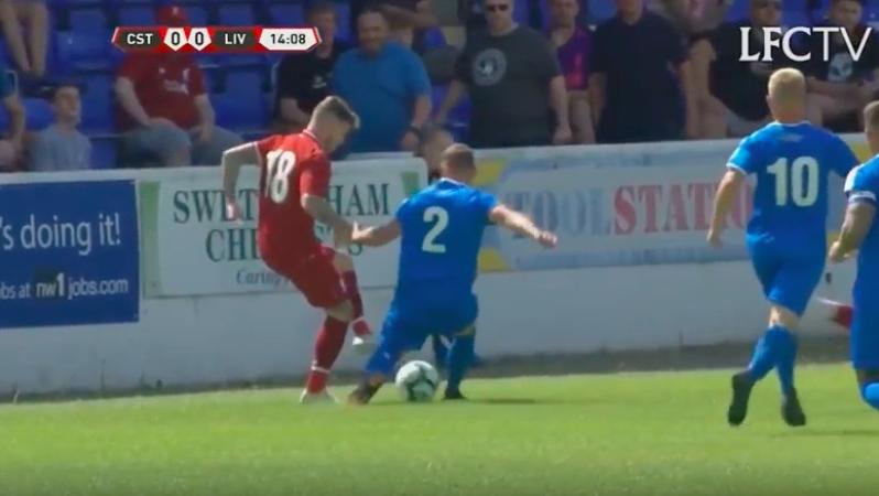 Alberto Moreno double nutmeg vs Chester