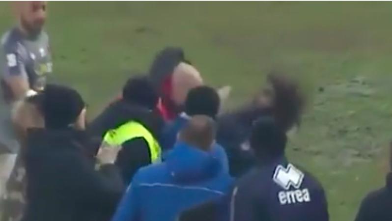 Soccer headbutt video