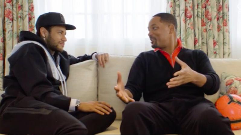 Neymar meets Will Smith