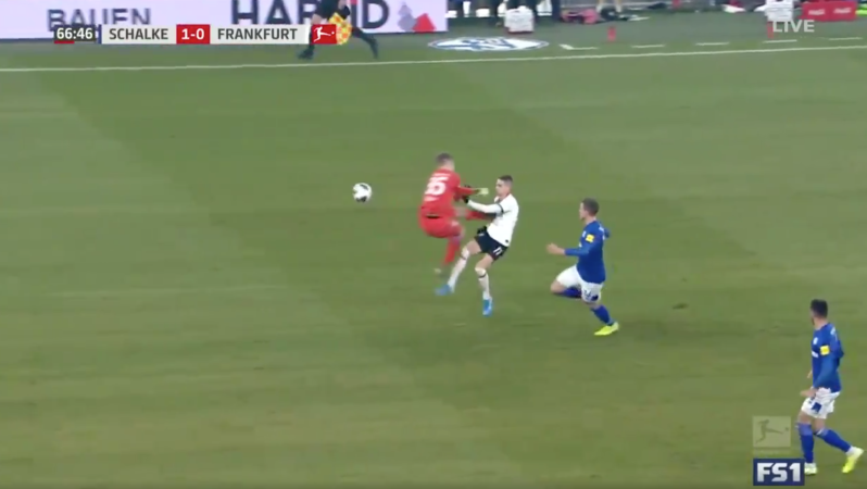 Alexander Nübel Red Card vs. Eintracht Frankfurt