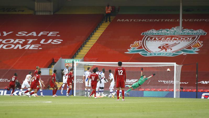 Trent Alexander-Arnold Free Kick vs Crystal Palace