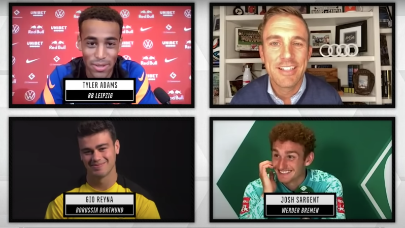 Taylor Twellman Banter With Tyler Adams, Gio Reyna, Josh Sargent 
