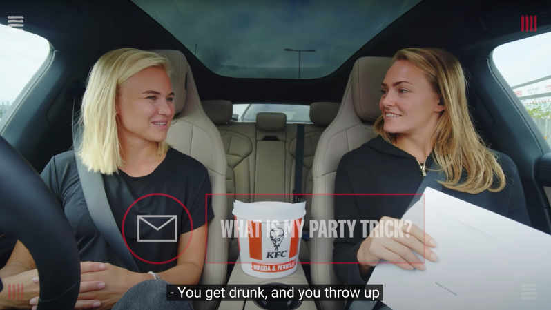 Pernille And Magda Go To KFC