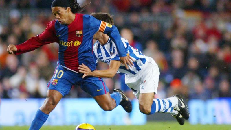 All Ronaldinho Barcelona goals