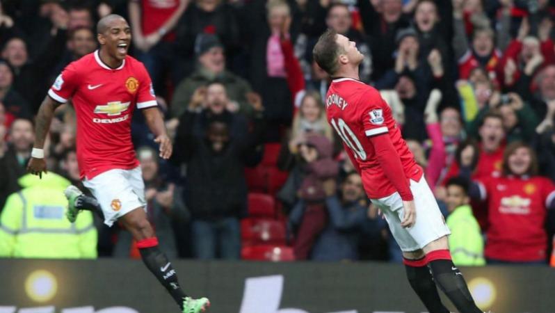 Celebración de los grandes goles - Wayne Rooney finge estar desmayado