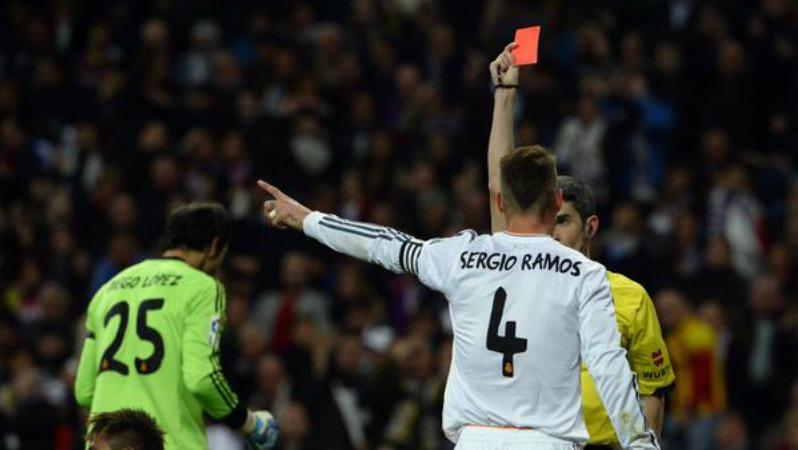 Sergio Ramos sees red. Again