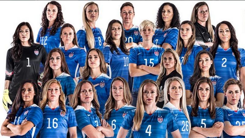 The USWNT team photo