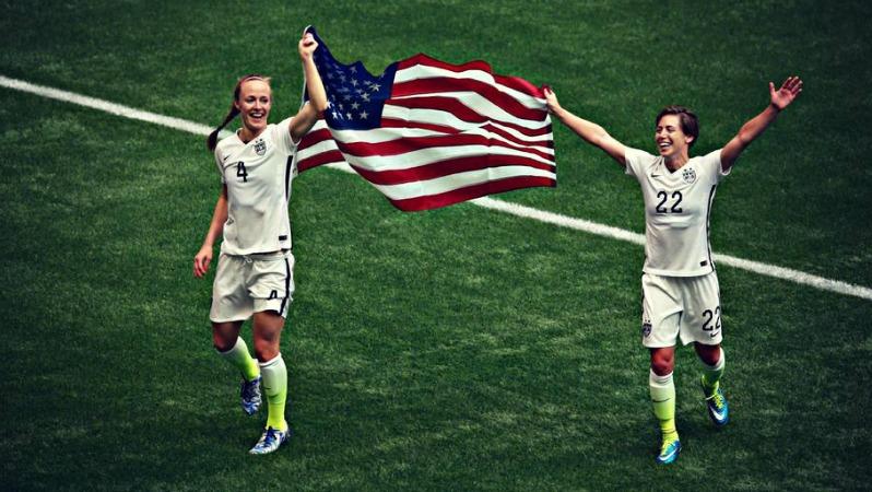 The USWNT Celebrates Their 2015 World Cup Win