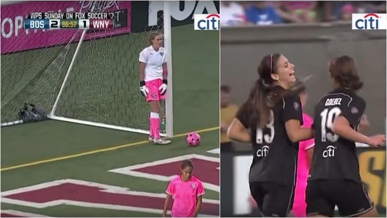 alex moran's best goal, she laughs it off. 