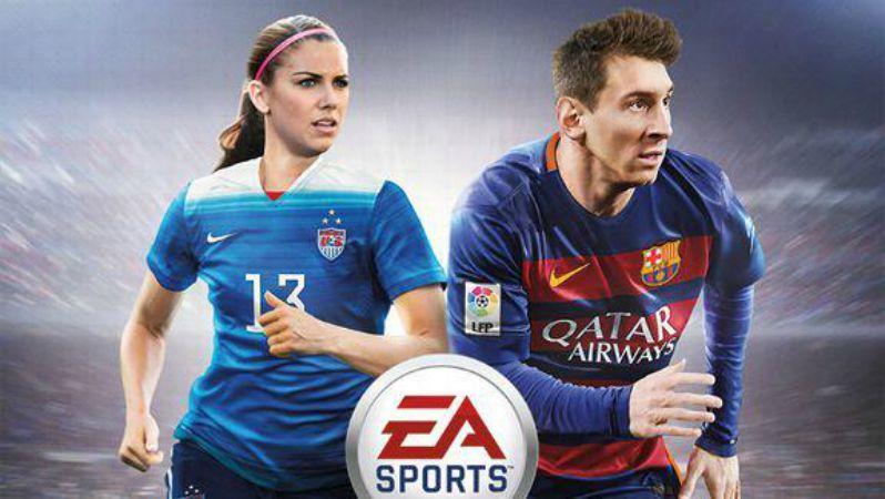 Alex Morgan will join Lionel Messi on the cover of FIFA 16