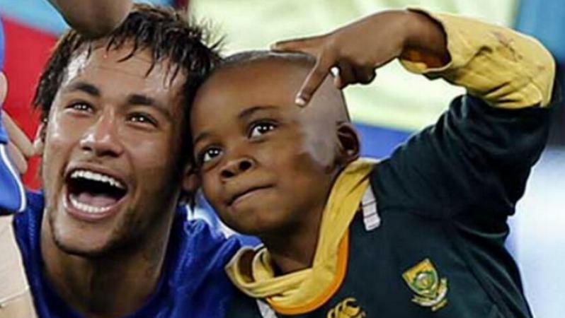 Neymar and Child