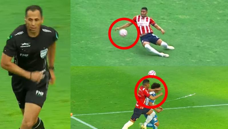 Luis Enrique Santander and the controversial play in Puebla-Chivas