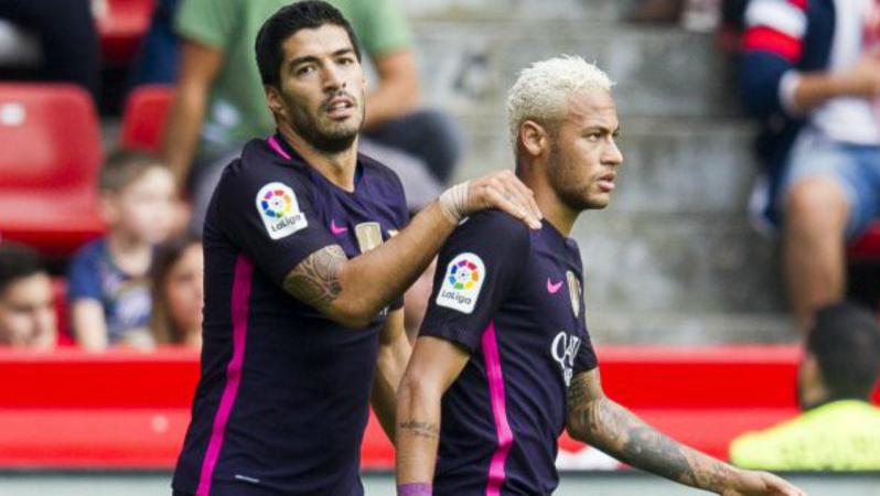 Luis Suarez and Neymar lead Barcelona.