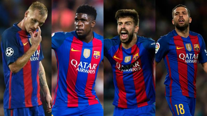 Barcelona's back line has been decimated by injury.
