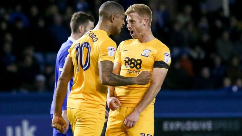 Preston teammates fight, both sent off