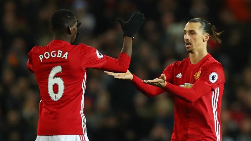 Zlatan Ibrahimovic took Paul Pogba's man of the match award.