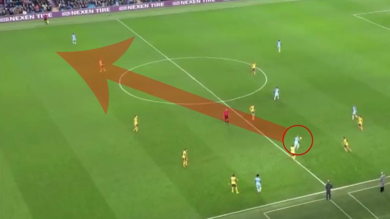Kevin De Bruyne's assist vs. Arsenal