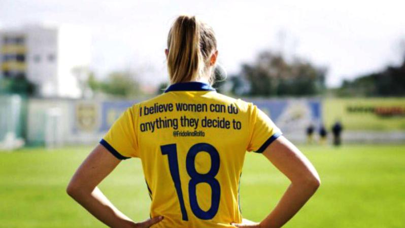 Sweden’s women wear inspirational tweets on football shirts