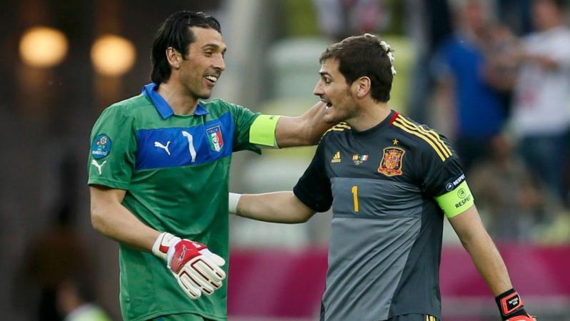 Iker Casillas and Gianluigi Buffon