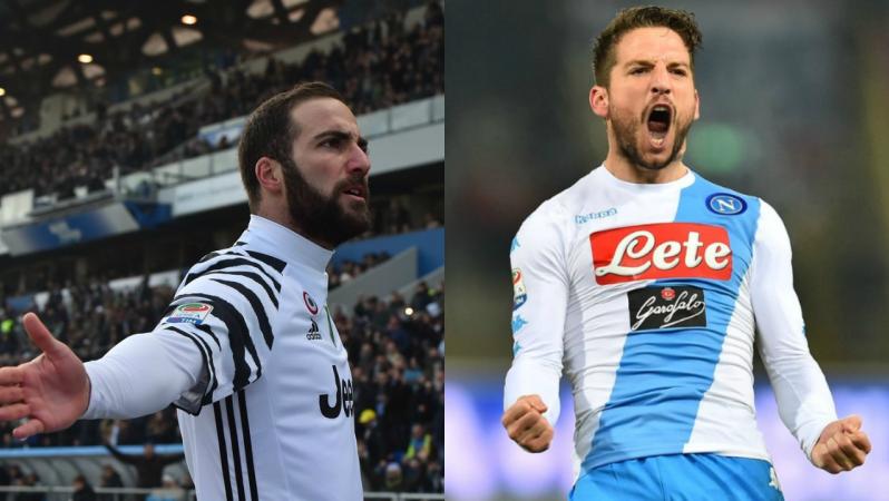 Gonzalo Higuain and Dries Mertens