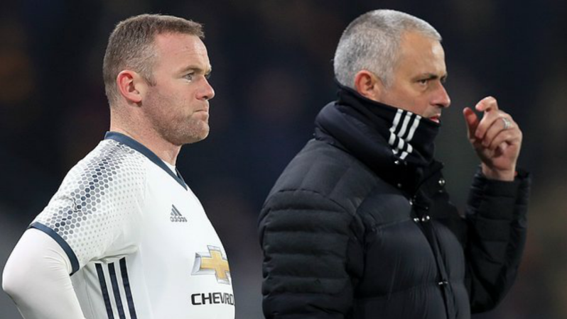 Jose Mourinho and Wayne Rooney