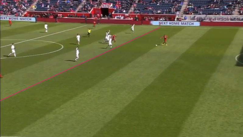 Was Nemanja Nikolić offside? This picture would make you think so.