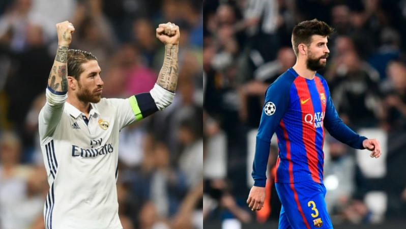 Sergio Ramos and Gerard Pique