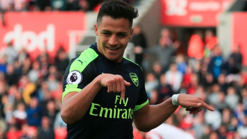 Alexis Sanchez Goal Celebration