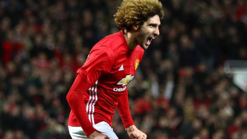 Fellaini's header put Manchester United up 2-0 on aggregate against Celta Vigo.