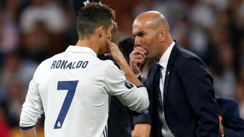 Cristiano Ronaldo and Zinedine Zidane