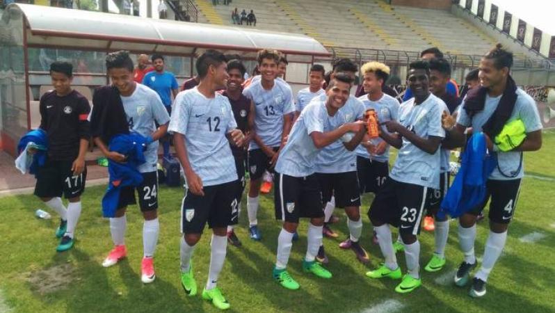 India's U17 team pulled off an upset against Italy's U17 side