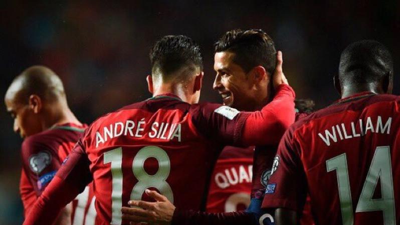 Andre Silva and Cristiano Ronaldo