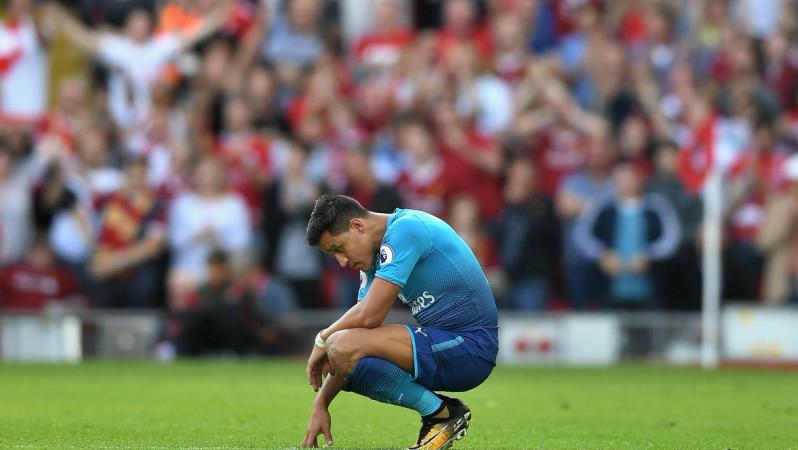 Barcelona and Arsenal comparison, Alexis Sanchez looks sad