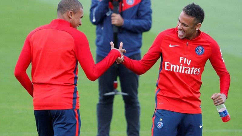 Neymar and Kylian Mbappe