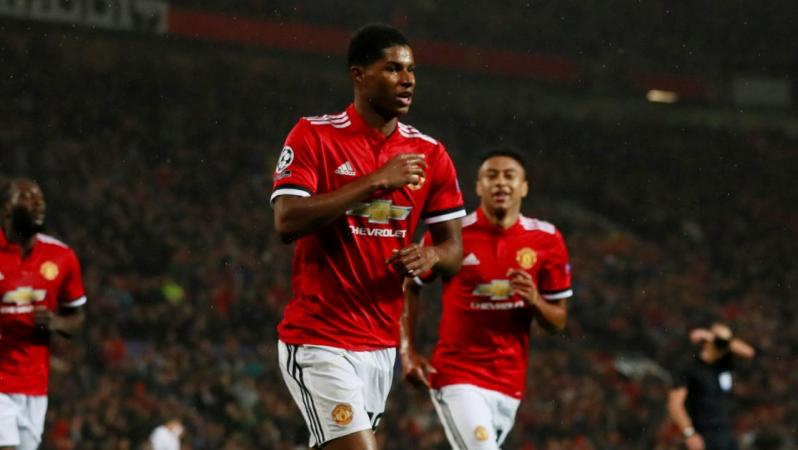 Marcus Rashford Champions League debut