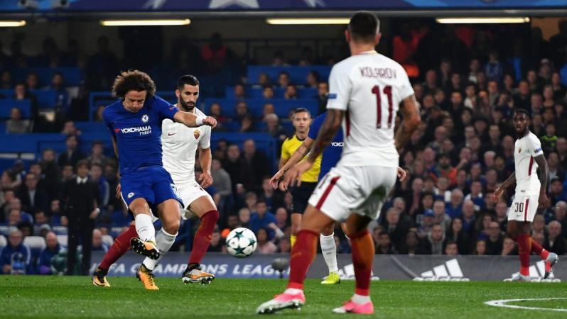David Luiz Goal VS AS Roma
