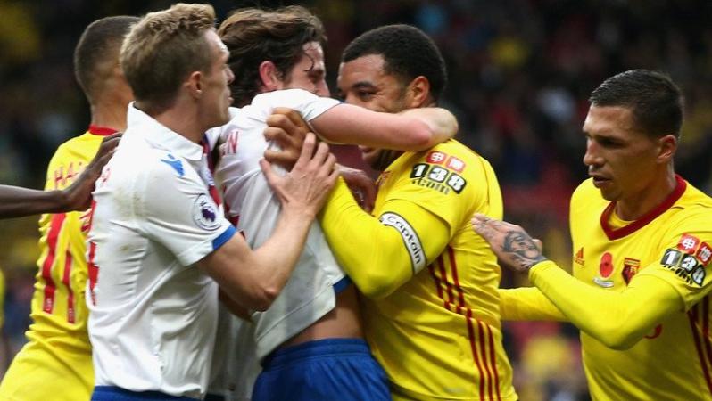Troy Deeney Joe Allen fight