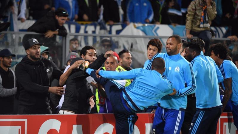 Patrice Evra kicks fan