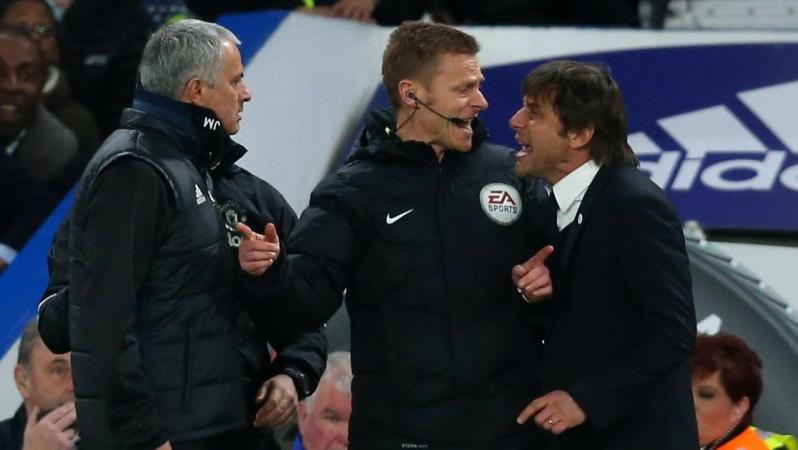 Jose Mourinho Antonio Conte fight