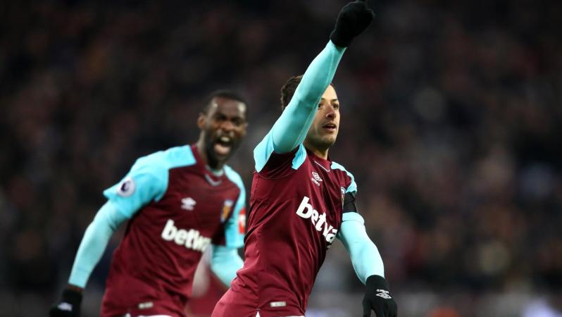 Chicharito West Ham goal vs Bournemouth