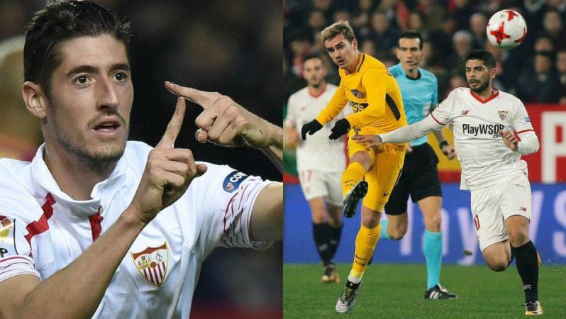 Antoine Griezmann and Sergio Escudero