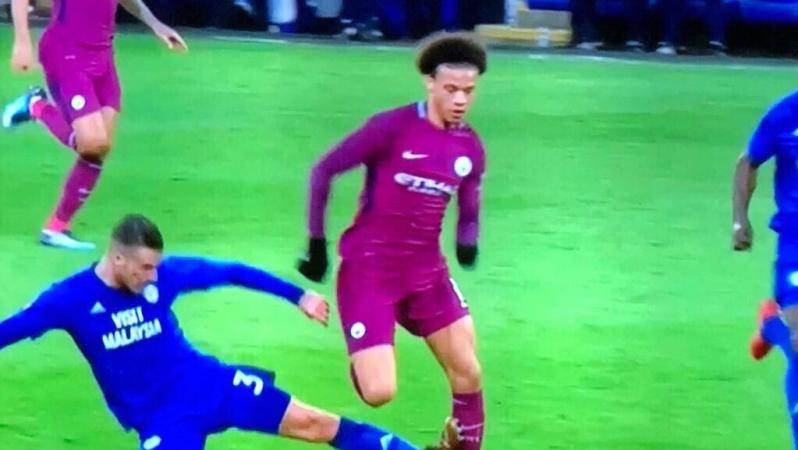 Leroy Sane tackle