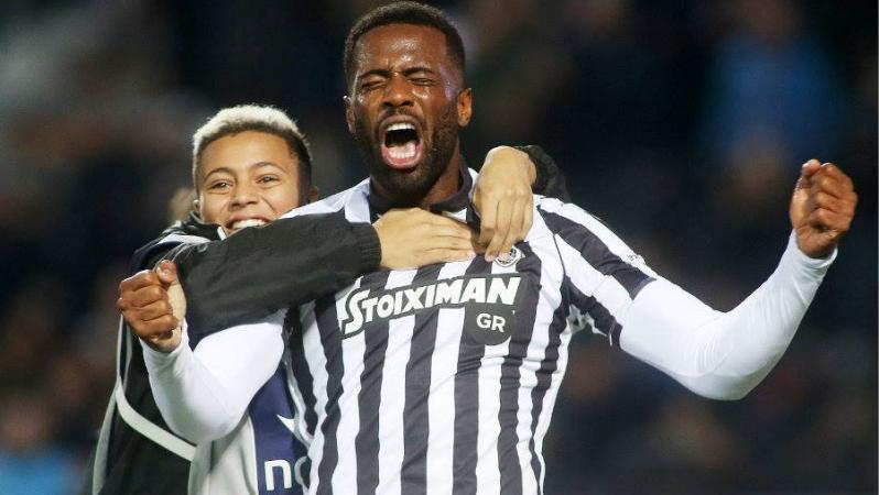 Fernando Varela celebrates with son