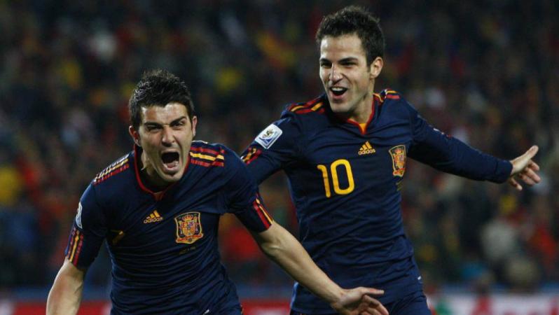 Cesc Fabregas and David Villa World Cup recall