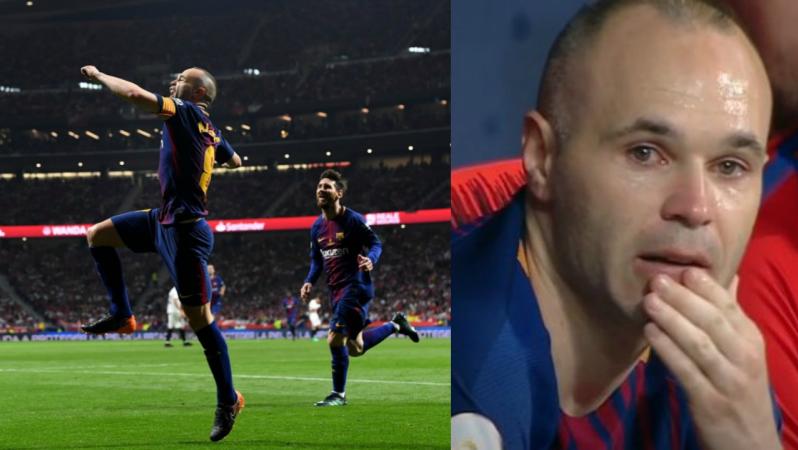 Andres Iniesta final Barcelona match